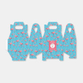 熱帯サマーピンクフラミンゴパターン誕生日 フェイバーボックス (折り畳みなし)