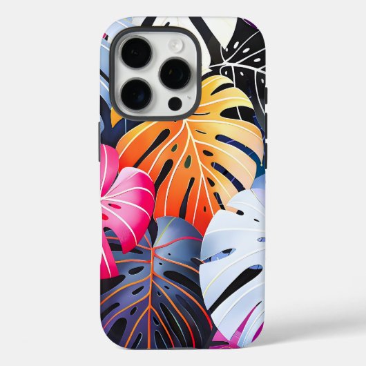 熱帯サマーモンステラ離れ Case-Mate iPhoneケース (裏面)