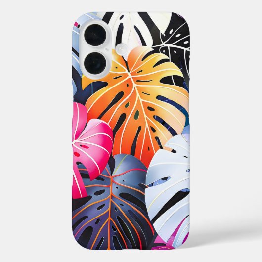 熱帯サマーモンステラ離れ Case-Mate iPhoneケース (裏面)