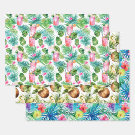 熱帯サマーラッピング紙 ラッピングペーパーシート