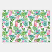 熱帯サマーラッピング紙 ラッピングペーパーシート (正面3)