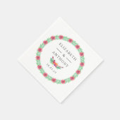 熱帯サマー結婚ズ スタンダードカクテルナプキン (角)