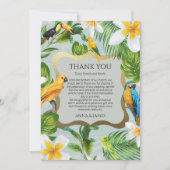 熱帯サンキューカード(写真あり) サンキューカード (正面)