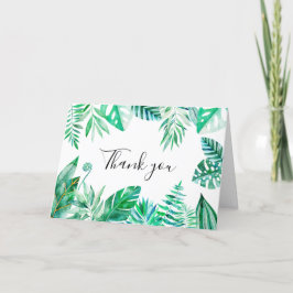 熱帯サンキューカード、熱帯結婚のカード サンキューカード