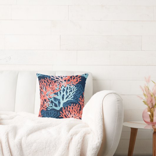 熱帯サンゴのアクセント クッション (ソファ)