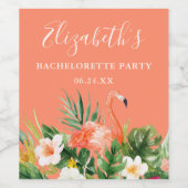 熱帯サンゴフローラバチェロレッテ ワインラベル (シングルラベル)