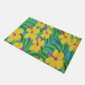 熱帯サンシャインハイビスカス ドアマット (アングル)