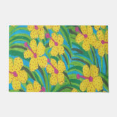 熱帯サンシャインハイビスカス ドアマット (正面)