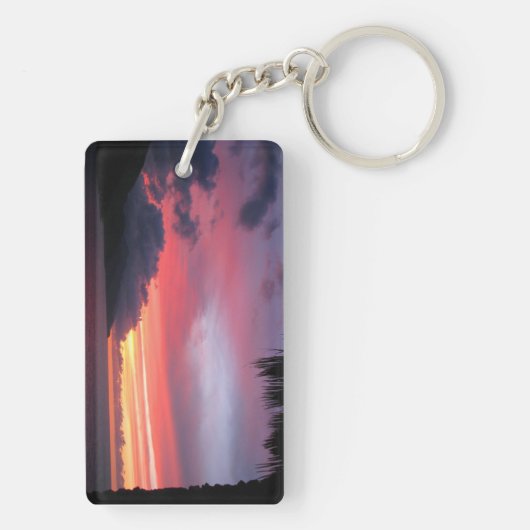 熱帯サンセットキーチェーン キーホルダー (裏面)