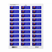 熱帯サンセットパームツリー ラベル (フルシート)