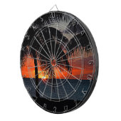 熱帯サンセットヤシのカリブの木 ダーツボード (正面右)