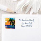 熱帯サンセット反射 ラベル (インサイチュ)