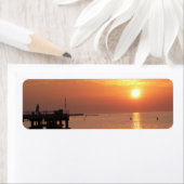 熱帯サンセット差出人住所ラベル ラベル (インサイチュ)