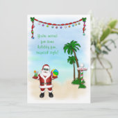 熱帯サンタの休日の招待状 招待状 (スタンド正面)