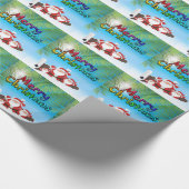 熱帯サンタ ラッピングペーパー (角)