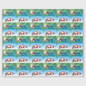 熱帯サンタ ラッピングペーパー (フラット)