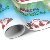 熱帯サンタ ラッピングペーパー (ロールコーナー)