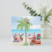 熱帯サンタ&ルドルフ7月のクリスマスパーティー シーズンカード (スタンド正面)