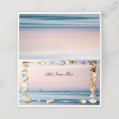 熱帯サンディビーチとシー結婚ヘルズのテーブル プレイスカード (外部開封)