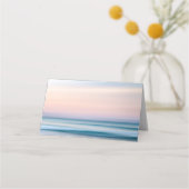 熱帯サンディビーチとシー結婚ヘルズのテーブル プレイスカード (裏面)