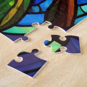 熱帯サンライズステンドグラスアートパズル ジグソーパズル (側面)