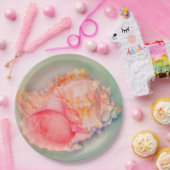 熱帯シェル ペーパープレート (パーティー)