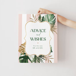 熱帯シックなアドバイスと新婚への願い ポスター