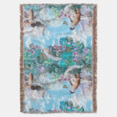 熱帯シュルレアリズムファンタジー スローブランケット (正面縦)