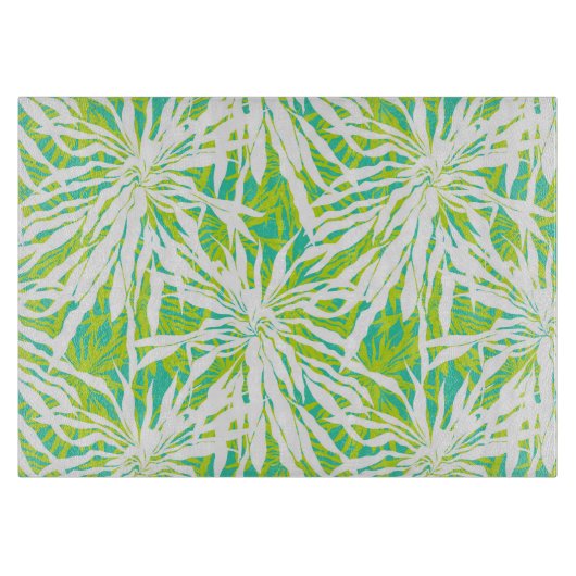 熱帯シュロの葉パターン カッティングボード (正面)