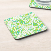 熱帯シュロの葉パターン コースター (左側)