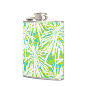 熱帯シュロの葉パターン フラスク (左)
