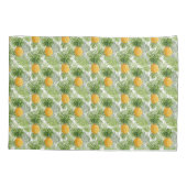 熱帯シュロの葉及びパイナップル 枕カバー (裏面-左)