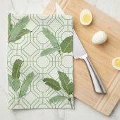 熱帯シュロの葉 キッチンタオル (四つ折り)