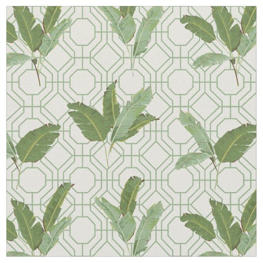 熱帯シュロの葉 ファブリック (クローズアップ)