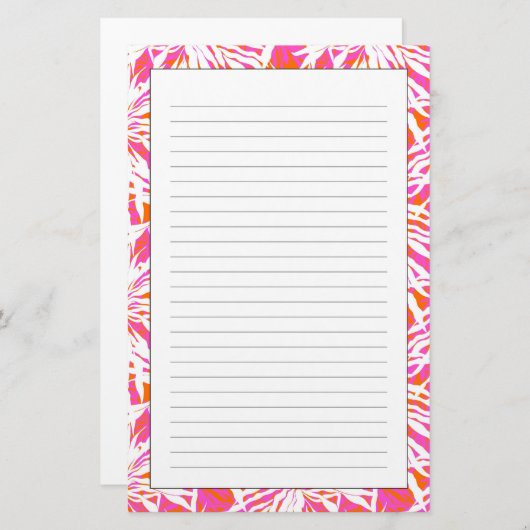 熱帯シュロの葉 便箋 (正面/裏面)