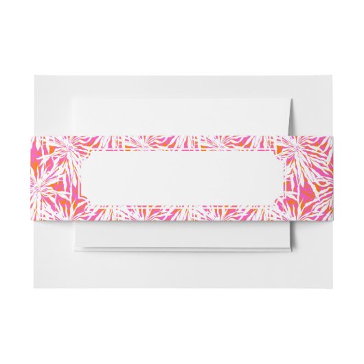 熱帯シュロの葉 招待状ベリーバンド (正面例)