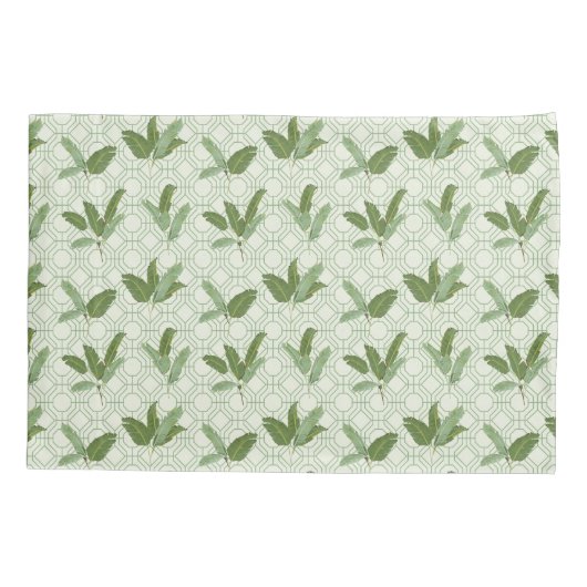 熱帯シュロの葉 枕カバー (裏面-左)