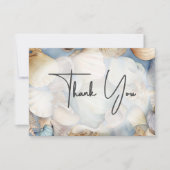 熱帯シーシェルモダンス結婚シーン サンキューカード (正面)