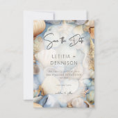 熱帯シーシェルモダンス結婚シーン セーブザデート (正面)