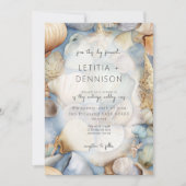 熱帯シーシェルモダンス結婚シーン 招待状 (正面)