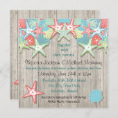 熱帯シーシェル結婚式招待状 招待状 (正面/裏面)