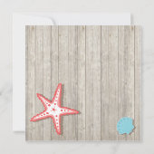 熱帯シーシェル結婚式招待状 招待状 (裏面)