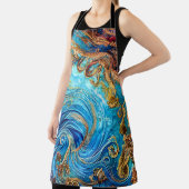 熱帯シースケープビーチ海波 エプロン (インサイチュ)