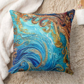 熱帯シースケープビーチ海波 クッション (ブランケット)