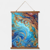 熱帯シースケープビーチ海波 吊り下げ型タペストリー (正面)