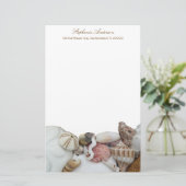 熱帯シーセル縁ど個人筆記用紙 便箋 (スタンド正面)