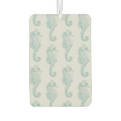 熱帯シーホース、シーホースパターン – ブルーグレー カーエアーフレッシュナー (裏面)