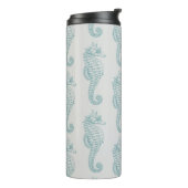 熱帯シーホース、シーホースパターン – ブルーグレー タンブラー (回転左)