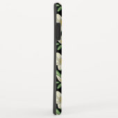 熱帯シームレスパターン白い花の緑の葉 Case-Mate iPhoneケース (裏面/右)