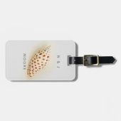 熱帯ジエレガントュノニアフロリダビーチシェル名 ラゲッジタグ (正面横)